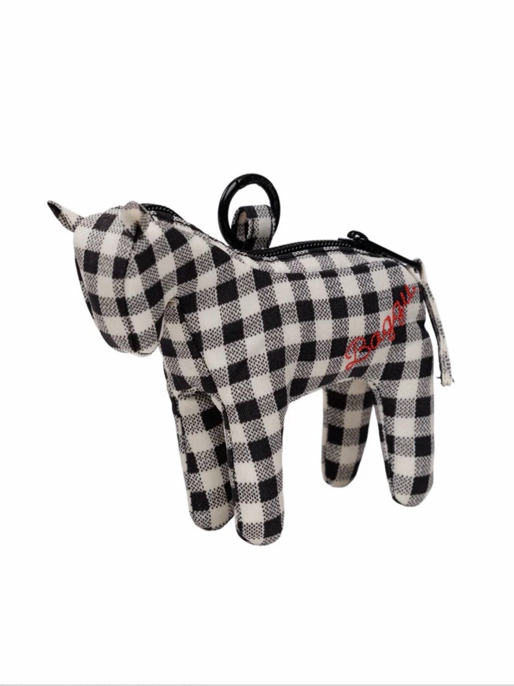BNWT BAGGU Horse Charm in Gingham